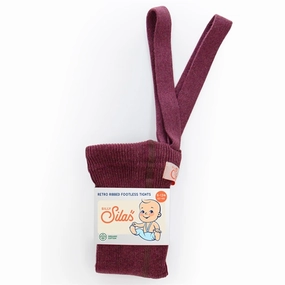 Silly Silas Footless Tights Fig Comfort Fit Waistband