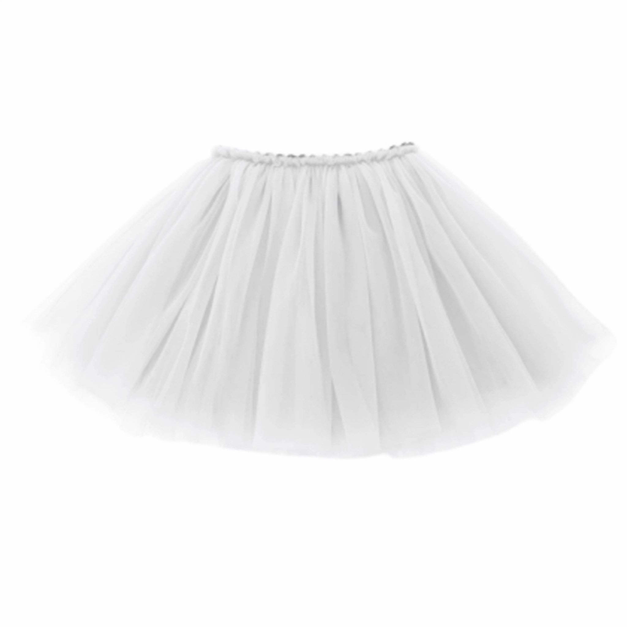 Weekend Vibes Dolly by Le Petit Tom Little Tutu Skirt White