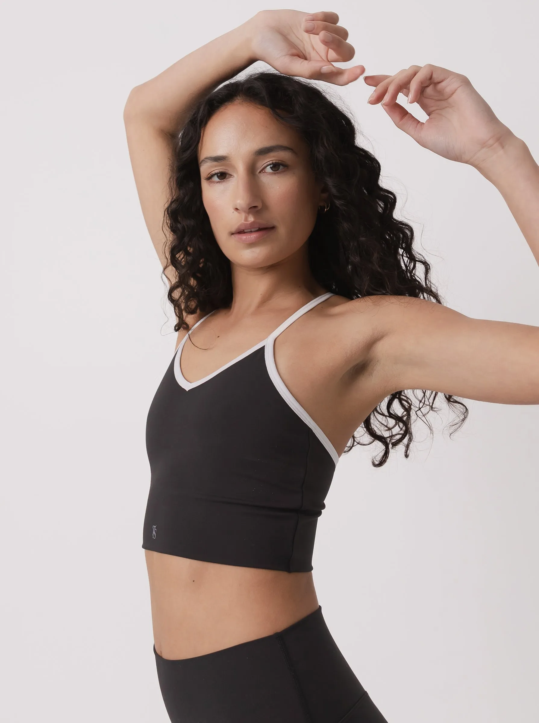 Lightweight Underwear Breathable Cotton Retro Bra in Black