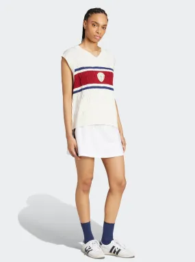 Full Length Zipper Retro Sports Cricket-Inspired Vest