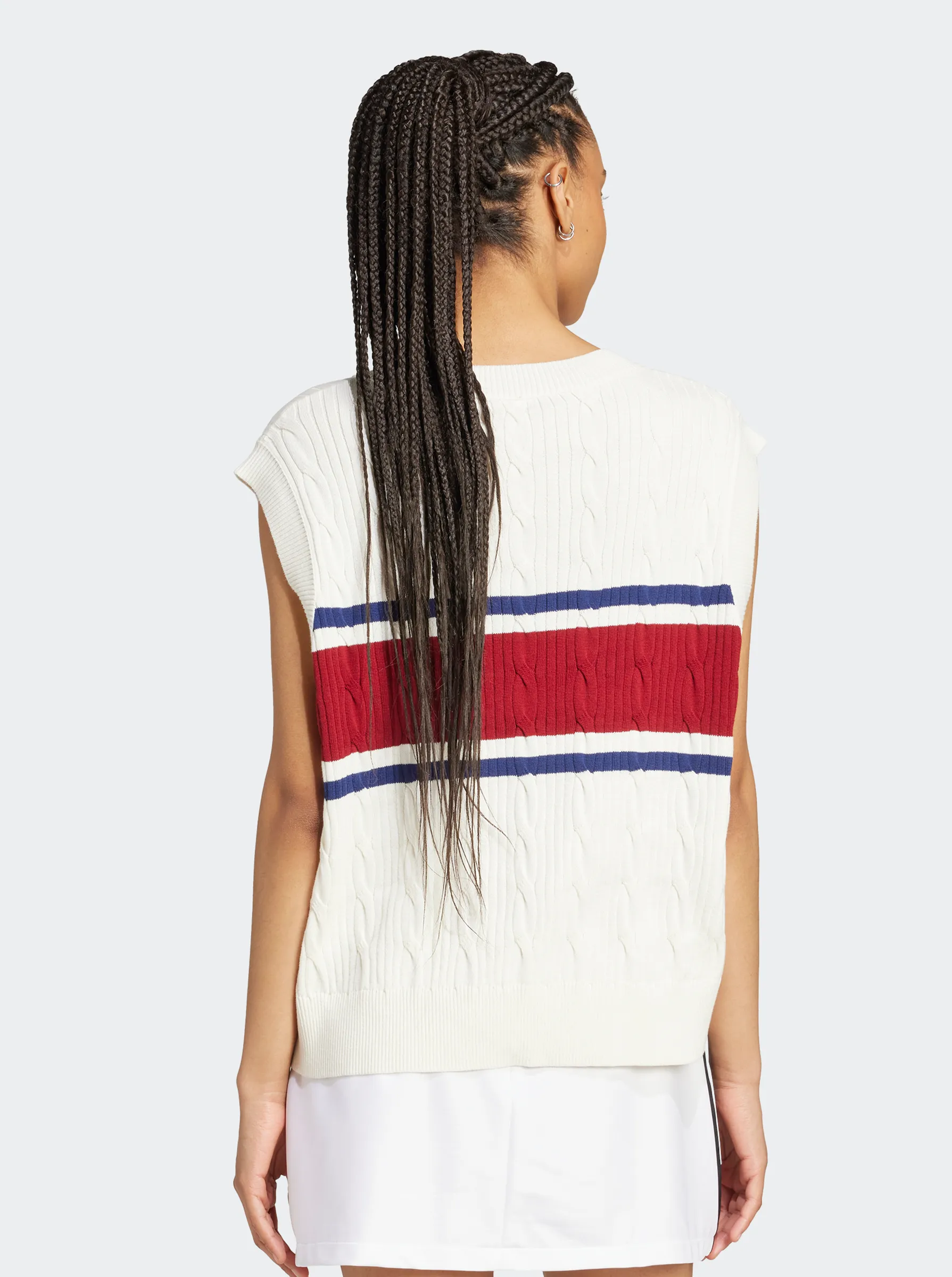 Retro Sports Cricket-Inspired Vest Comfort Fit Silhouette