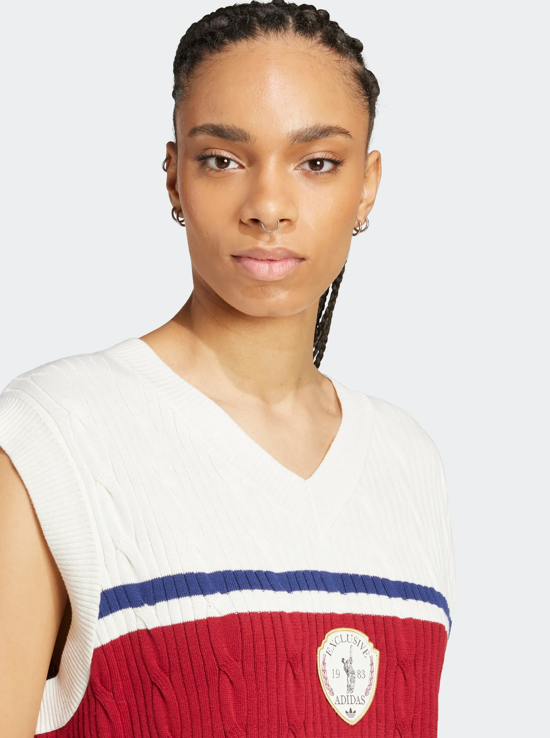 Retro Sports Cricket-Inspired Vest Sporty Look