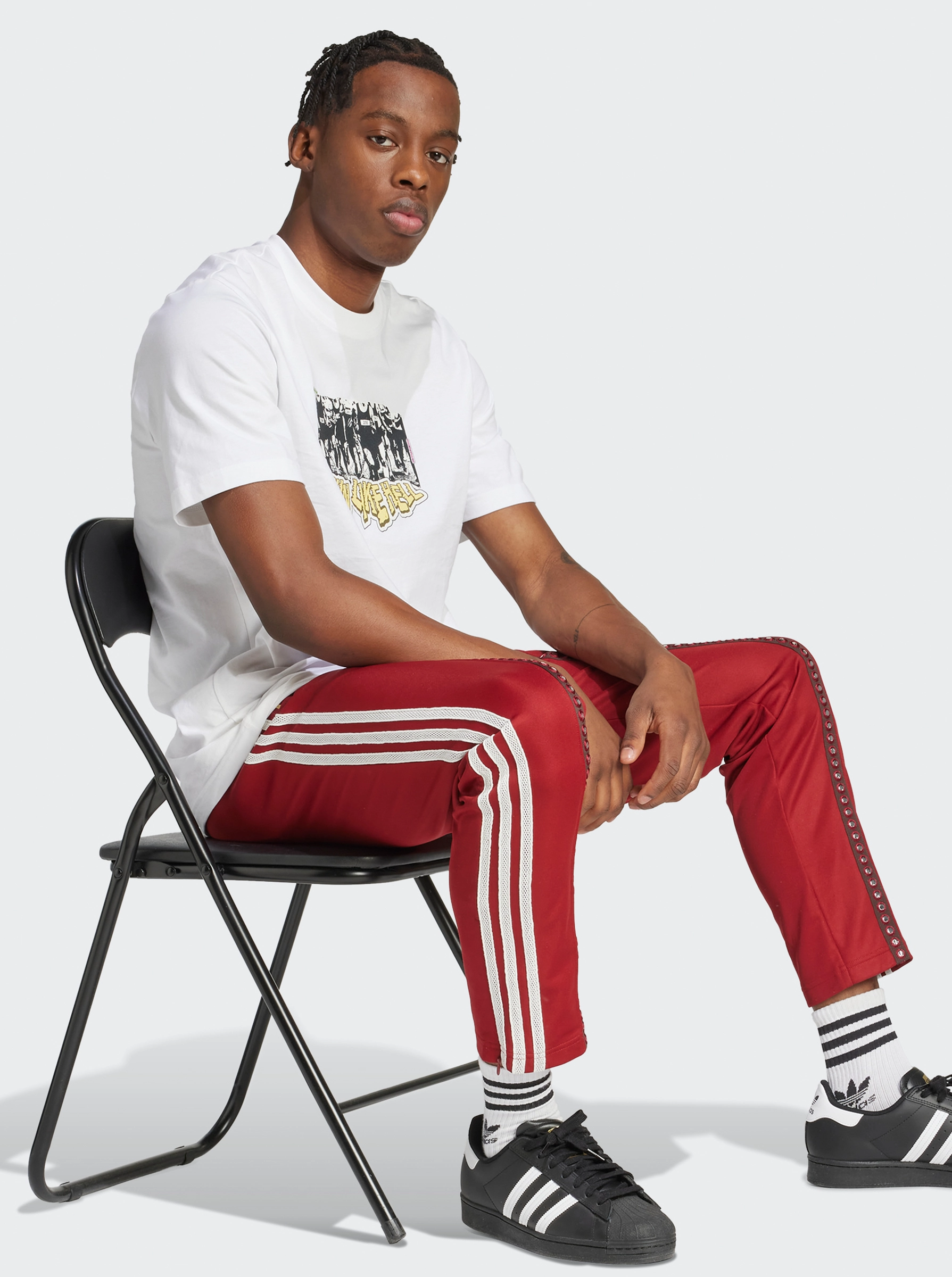 Retro Sports Cricket-Inspired Track Pant Functional fashion wear