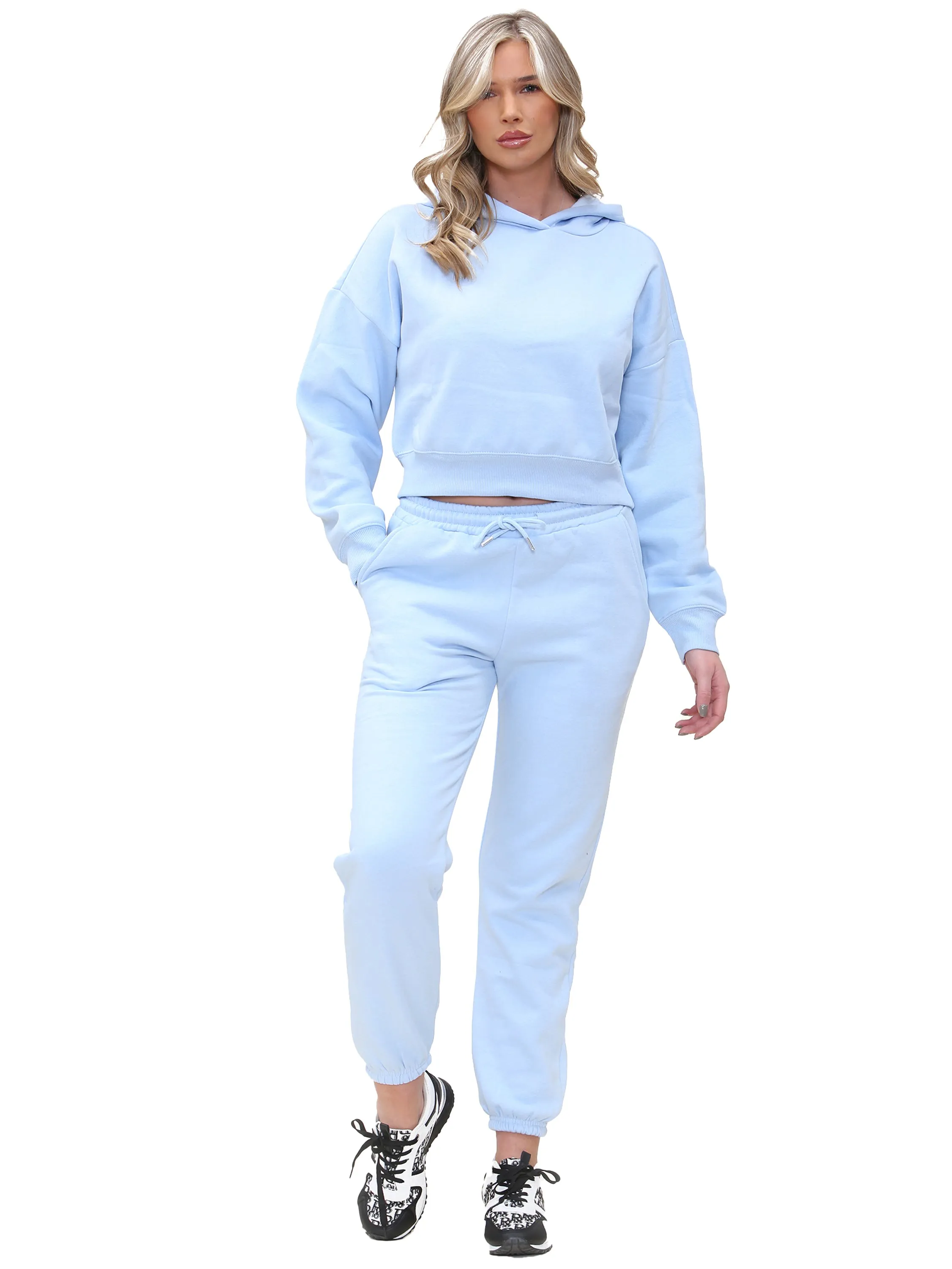Family outing Trendy Outfit Enzo | Womens Cropped Hoodie Tracksuit