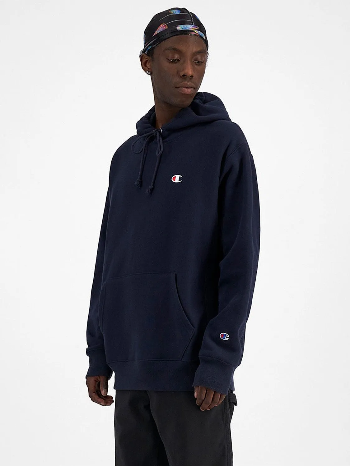 Reverse Weave Hoodie Unisex Loose Fit Reinforced Shoulder Panels