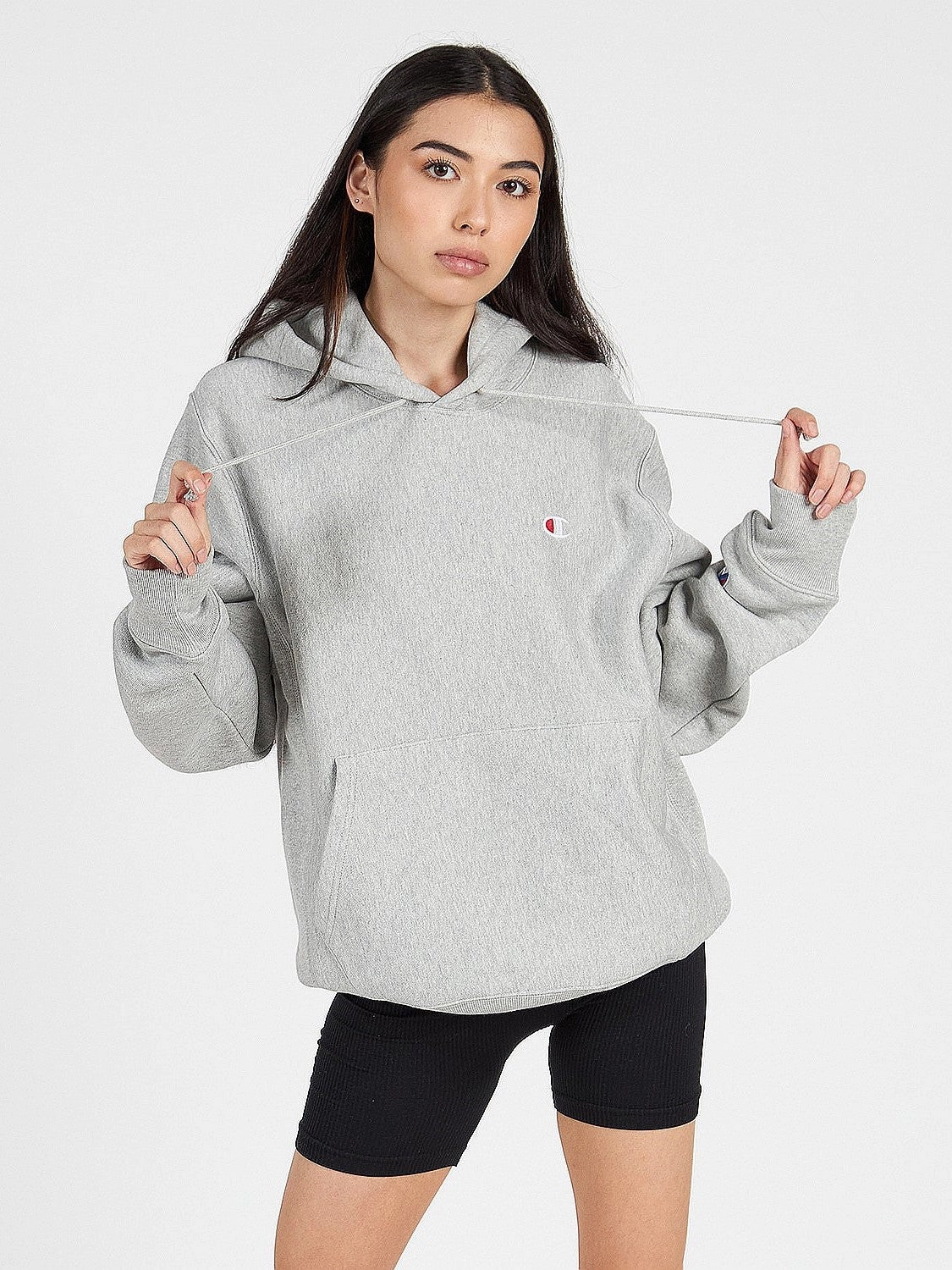 Relaxed Comfort Stylish Details Reverse Weave Hoodie Unisex