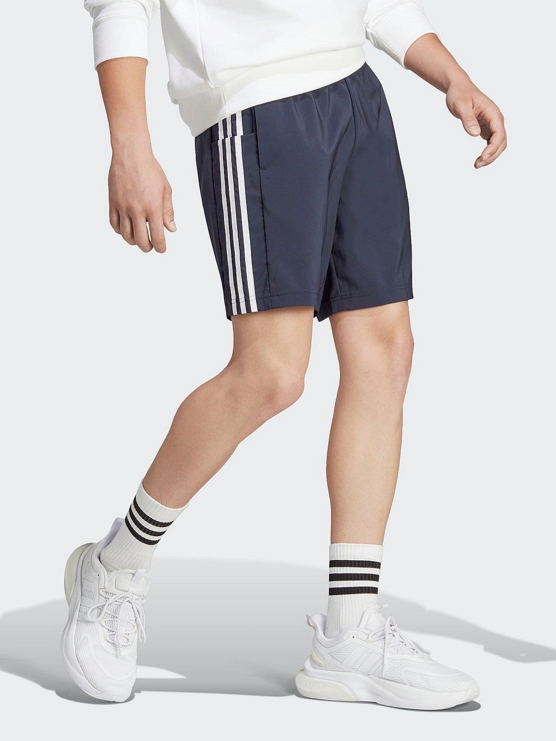 Chelsea 3 Stripe Shorts Mens Double Layered Knees