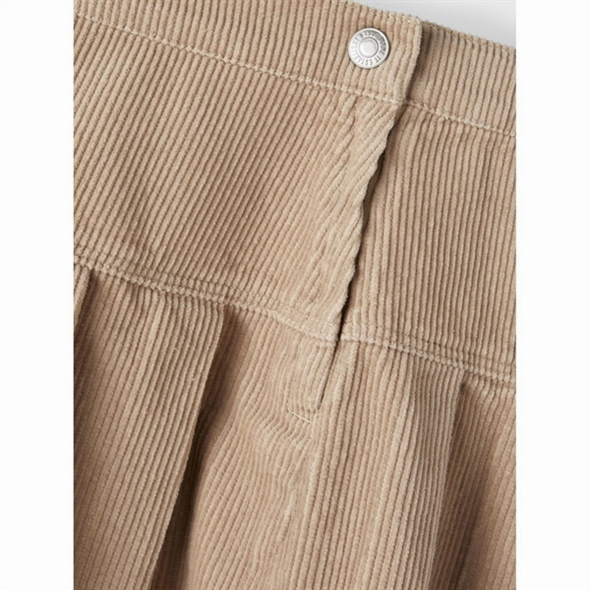 Name it Oxford Tan Salli Short Corderoy Skirt Winter Staple Artisan Print