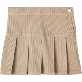 Adjustable Fit Name it Oxford Tan Salli Short Corderoy Skirt