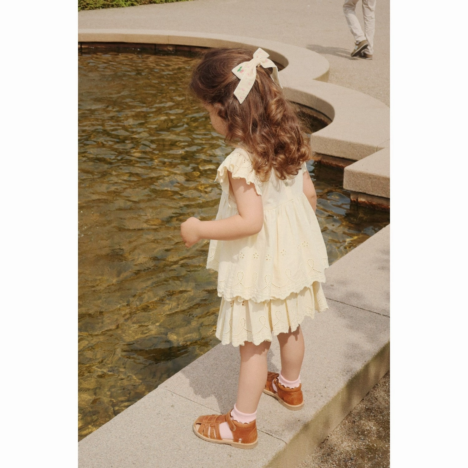 Resort Vacation light colors Konges Sl?jd Cloud Cream Posey Smock Skirt