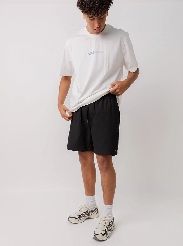 Retreat Shorts in Black anti static coating Ripstop Material