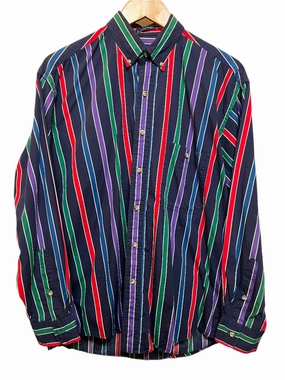 Salty Dog Mens Blue Shirt (Size XL) youth trend Polished Placket