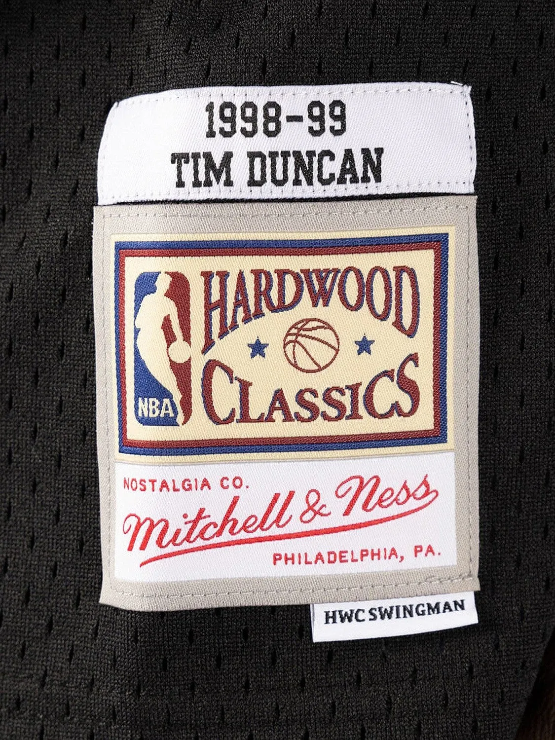 San Antonio Spurs Road 1998-99 Tim Duncan Swingman Jersey Easy Fit Aerobic Performance Fit