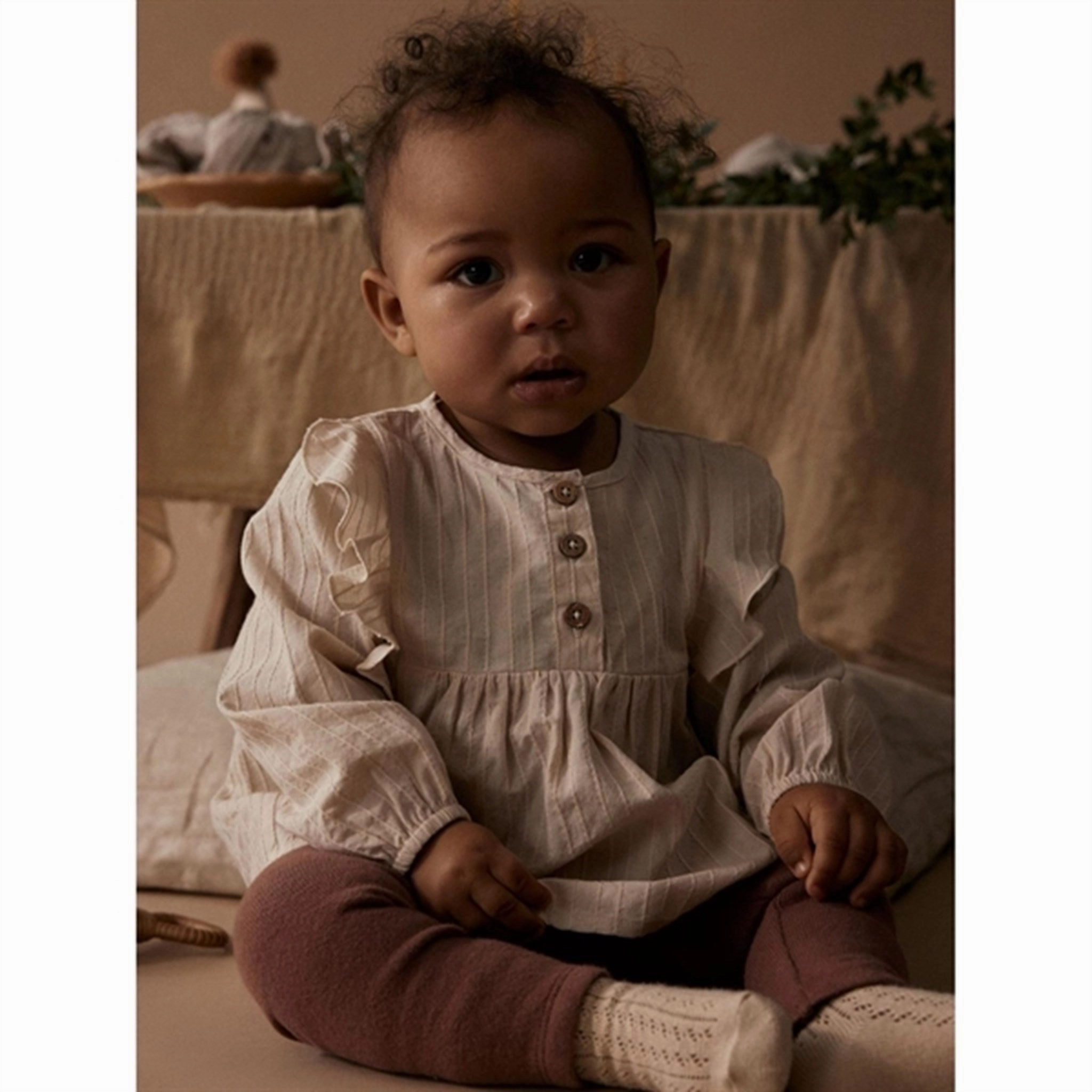 Seamless Style Clean Fit Lil'Atelier Carob Brown Thora Slim Leggings