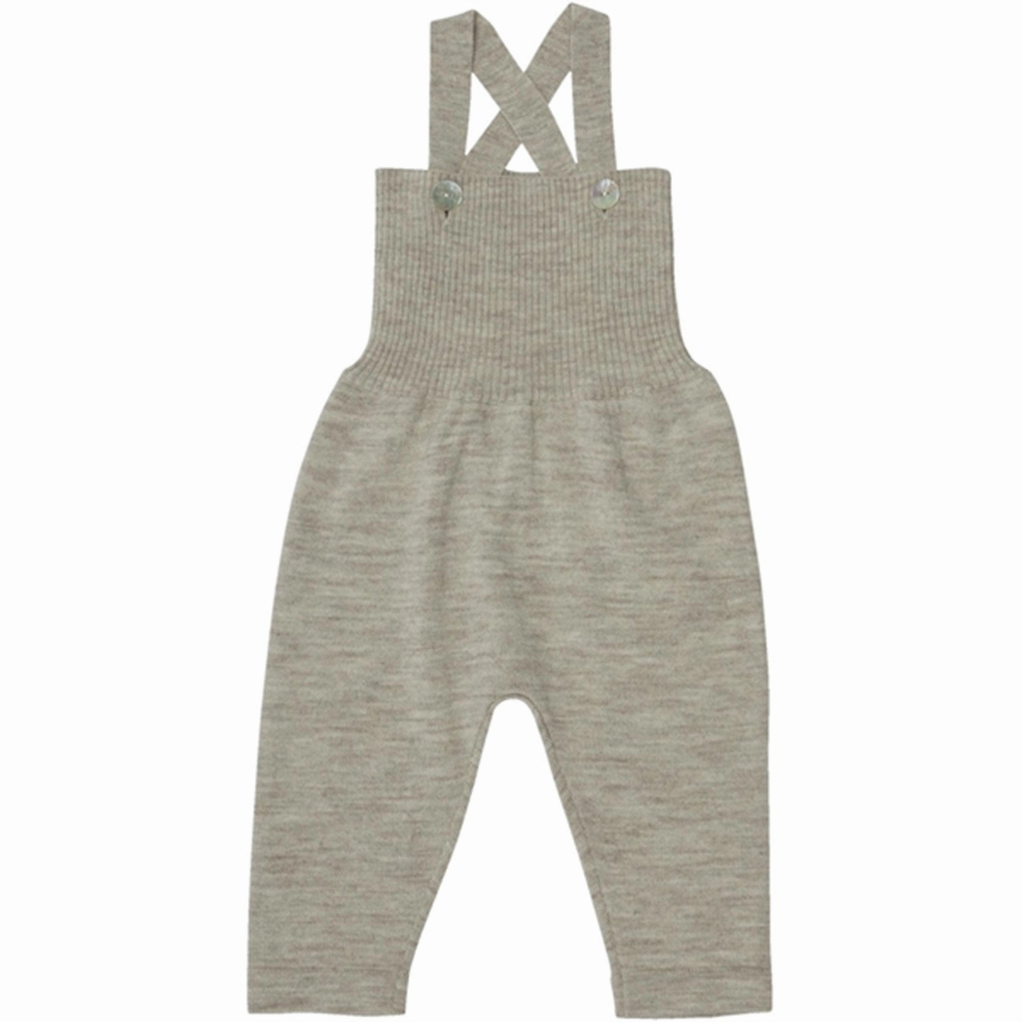 FUB Baby High Waist Overalls Light Beige Melange Versatile staple