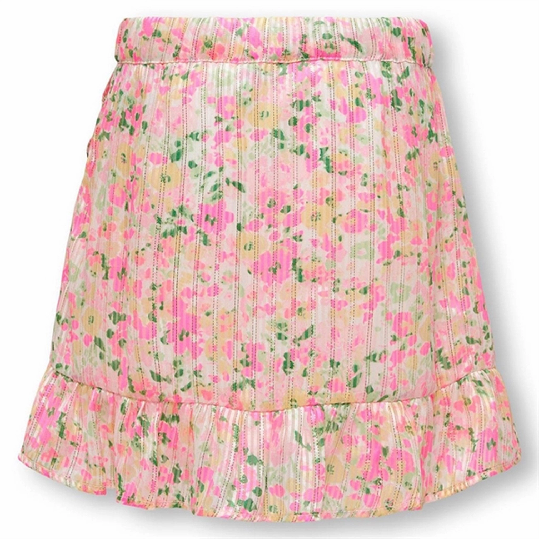 Inverted Pleats Kids ONLY Cloud Dancer Monique Fake Wrap Skirt