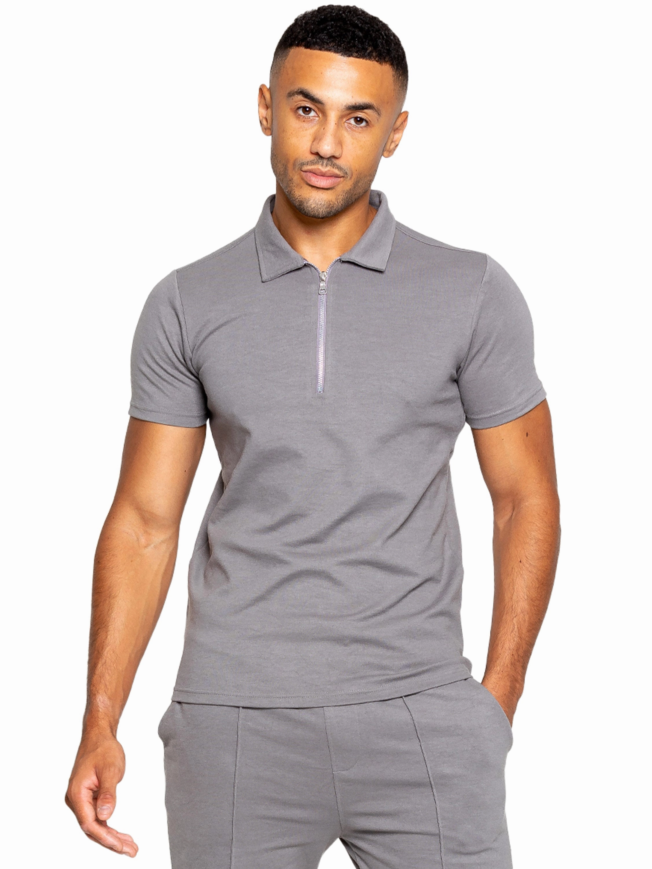 Summer Business Soft Touch Enzo | Mens Zip Up Polo Shirt