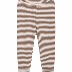 Active Lifestyle Eco Friendly Serendipity Almond/Offwhite Baby Leggings Stripe