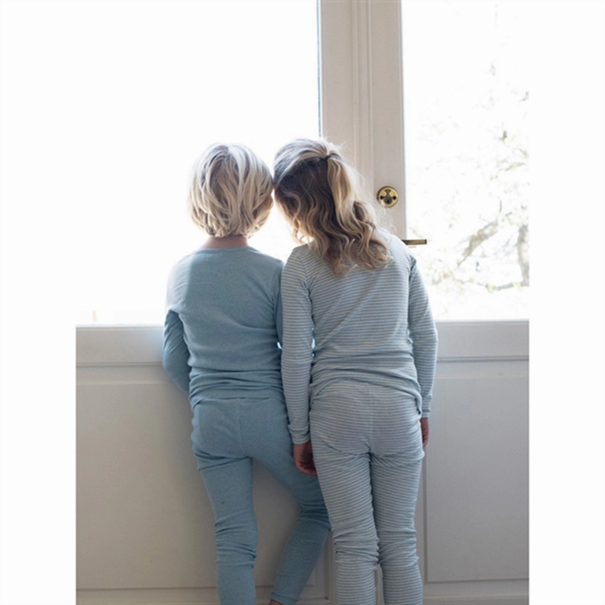 Serendipity Aqua Leggings Rib Trendy Style