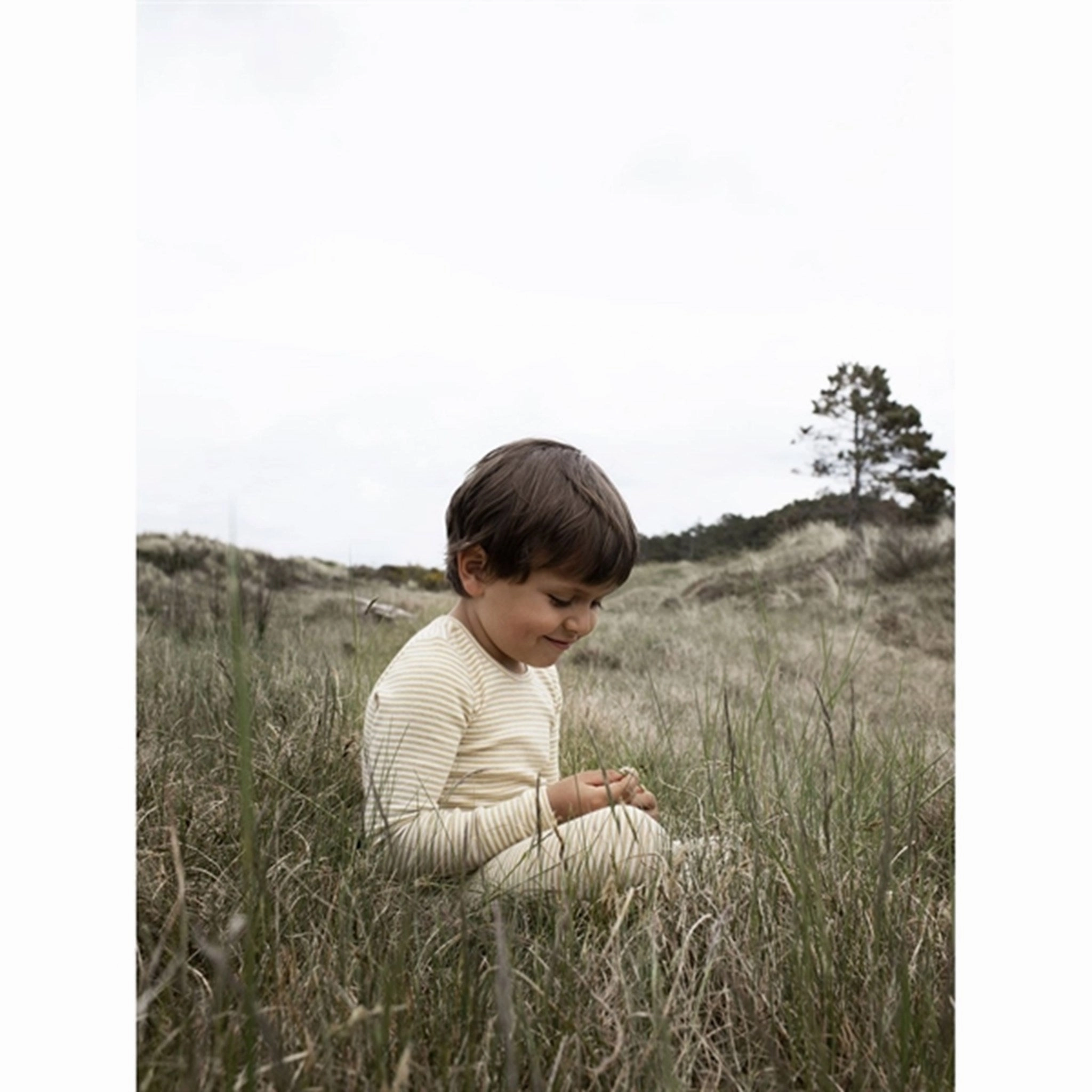 Serendipity Chamomile/Offwhite Stripe Leggings Non-Slip Waist Non See Pilates Session