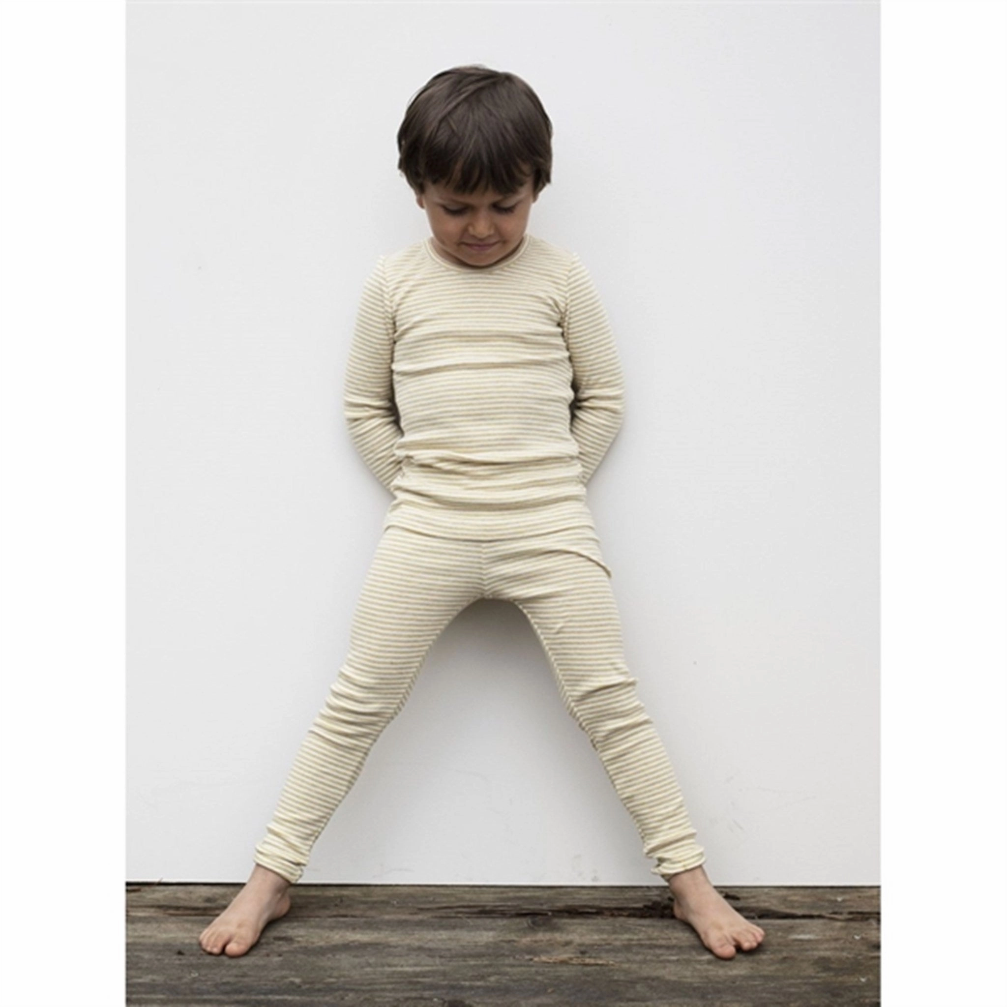 Serendipity Chamomile/Offwhite Stripe Leggings Four Way Winter Sports