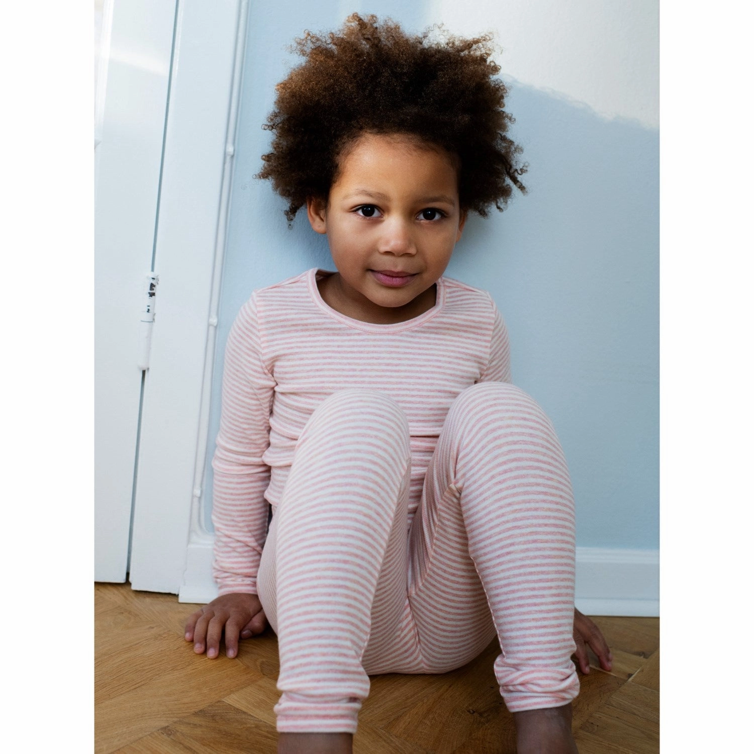 Serendipity Coral/Offwhite Leggings Stripe Anti Clogging sporty wear