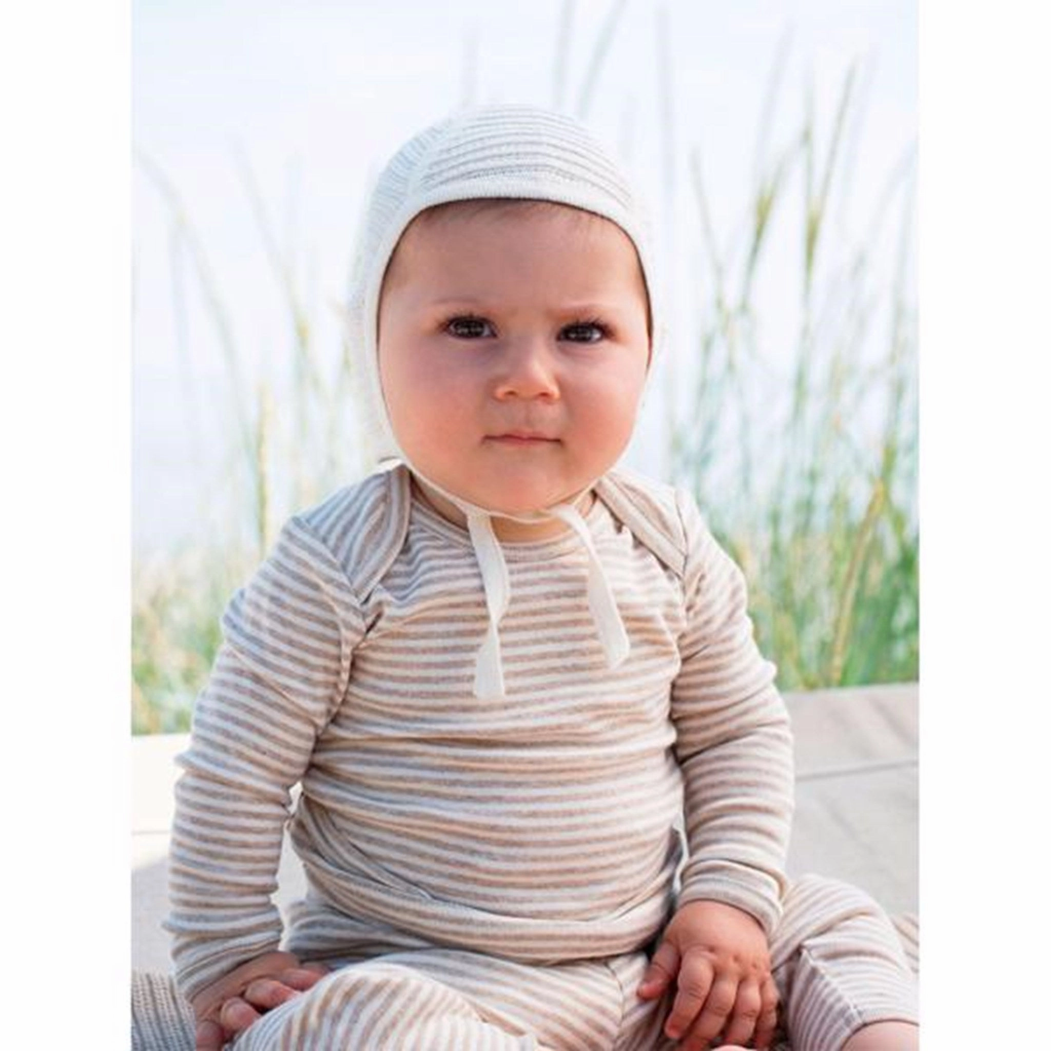 Serendipity Oat/Offwhite Stripe Leggings athletic style