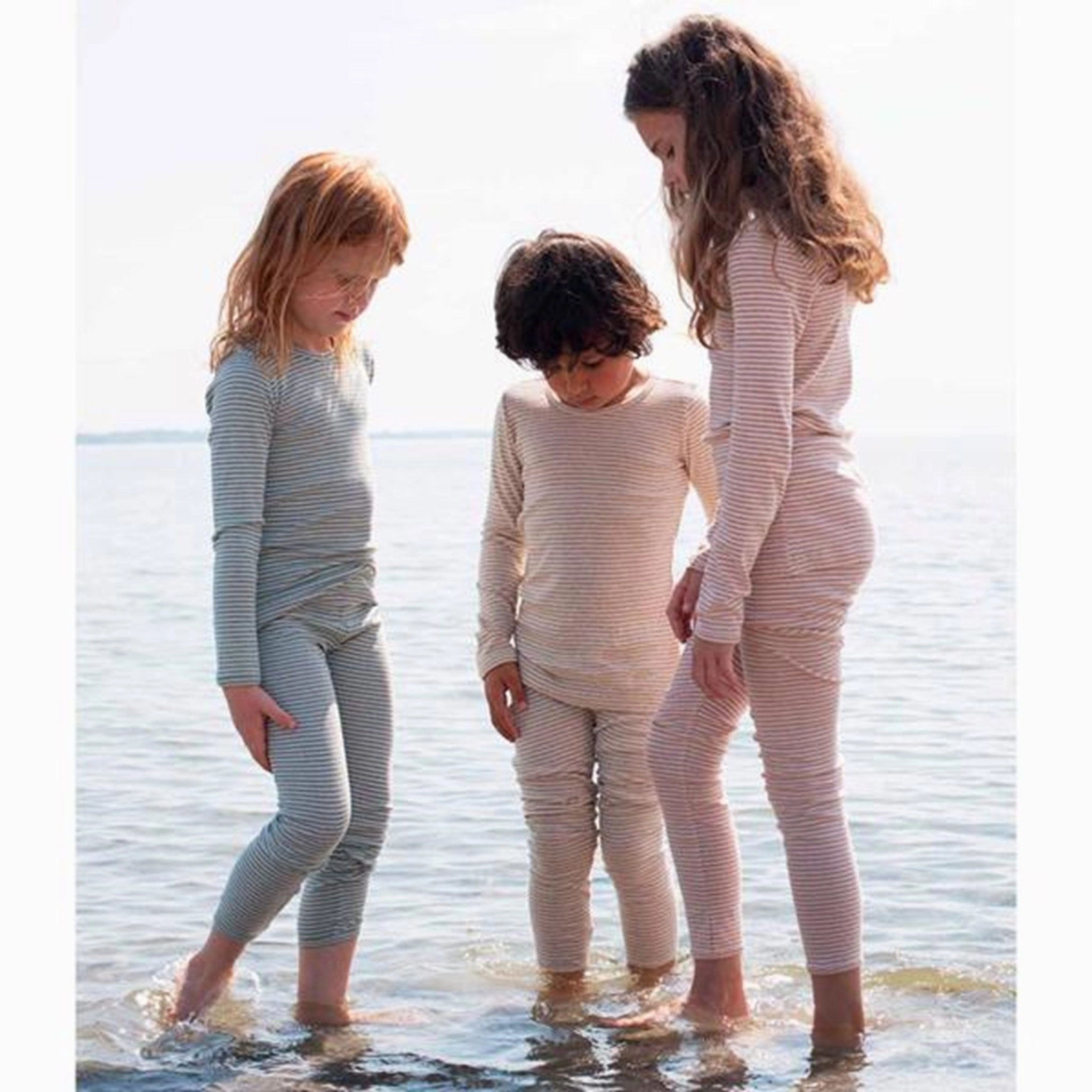 Breathable Stretch Serendipity Oat/Offwhite Stripe Leggings