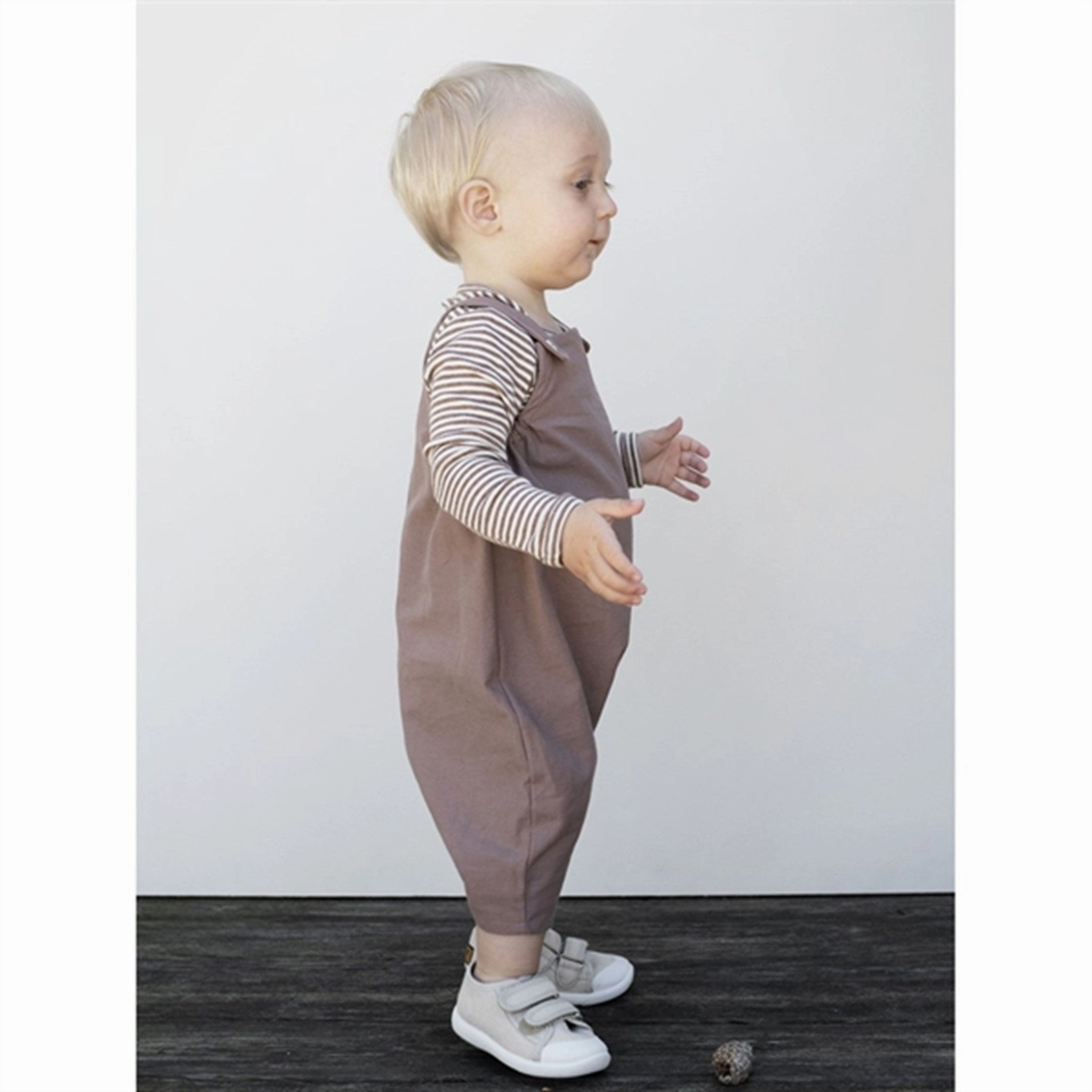 StaticResistantMaterial Serendipity Redwood Baby Overalls