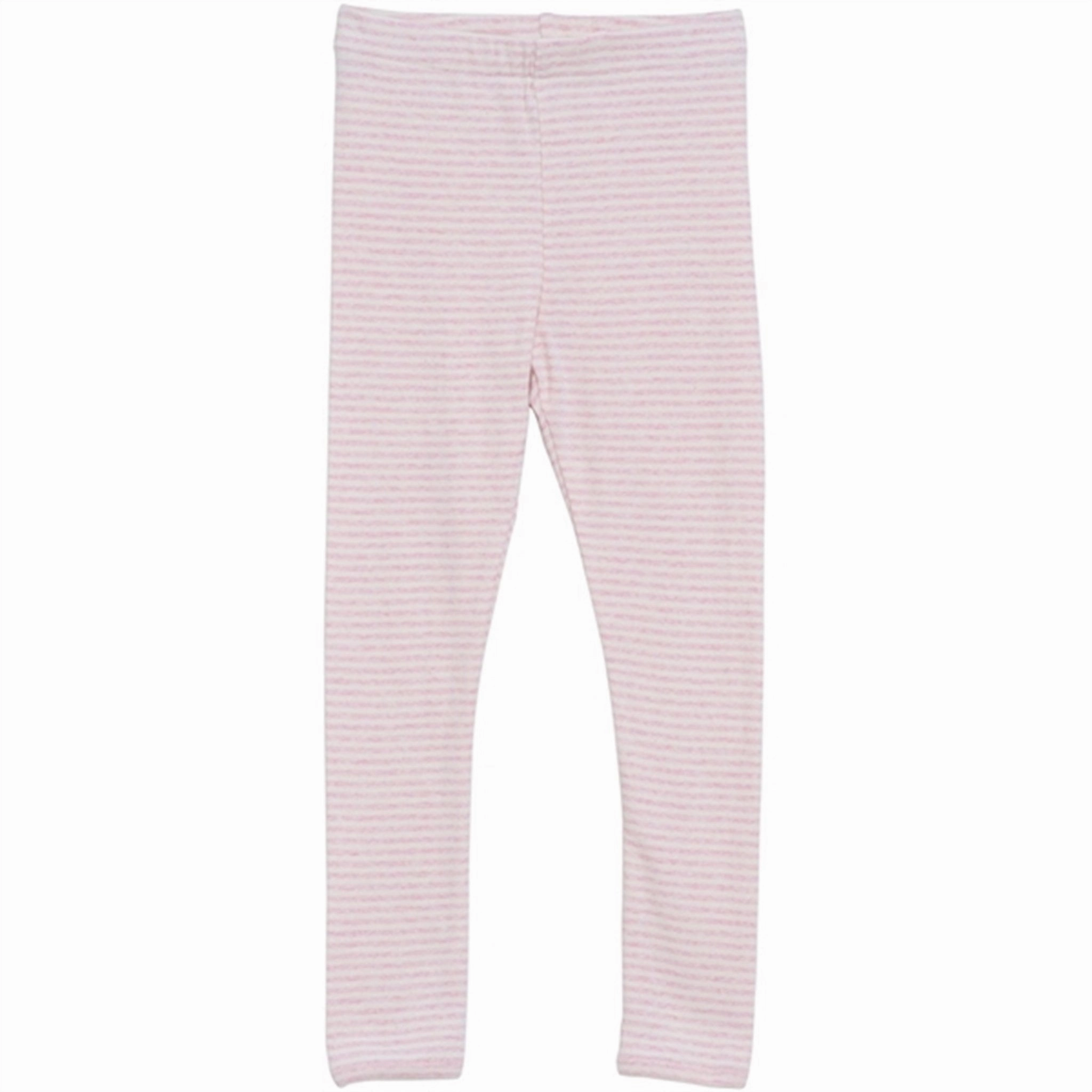 Serendipity Rosebud/Offwhite Stripe Leggings Relaxed fit style Squat Proof Fitness Lover