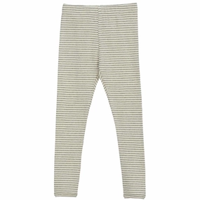 Serendipity Sage/Ecru Stripe Leggings chlorine resistant