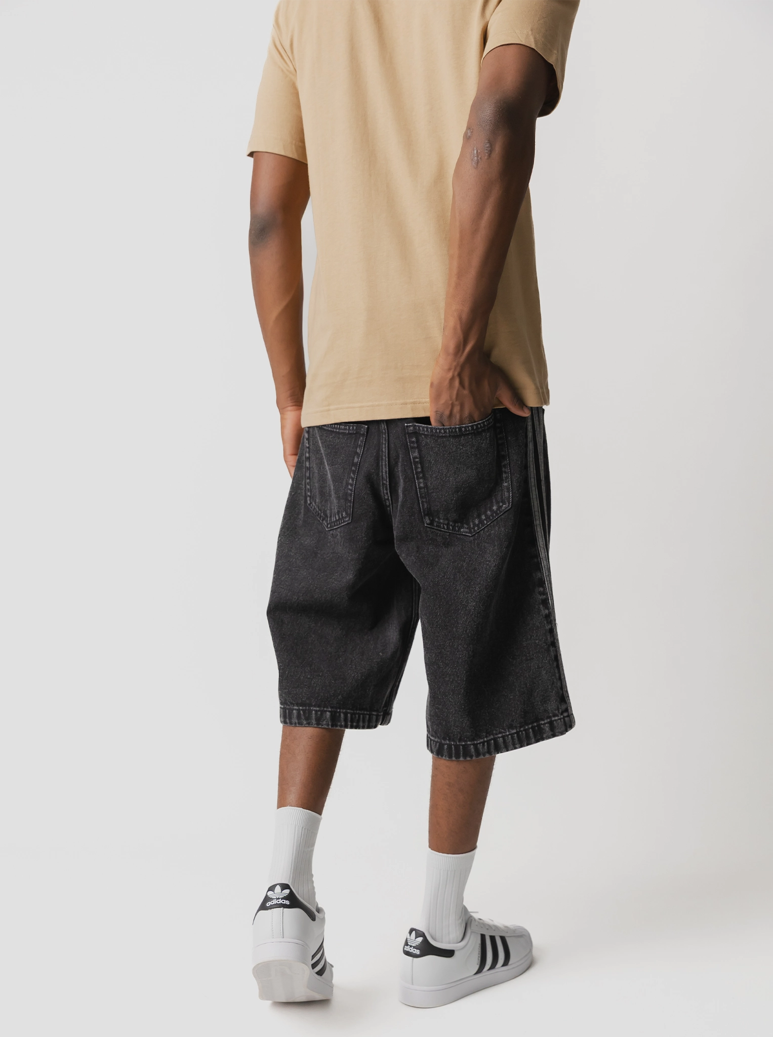 Firebird Adicolor Denim Shorts Mood Casual Breathable Mesh Panels