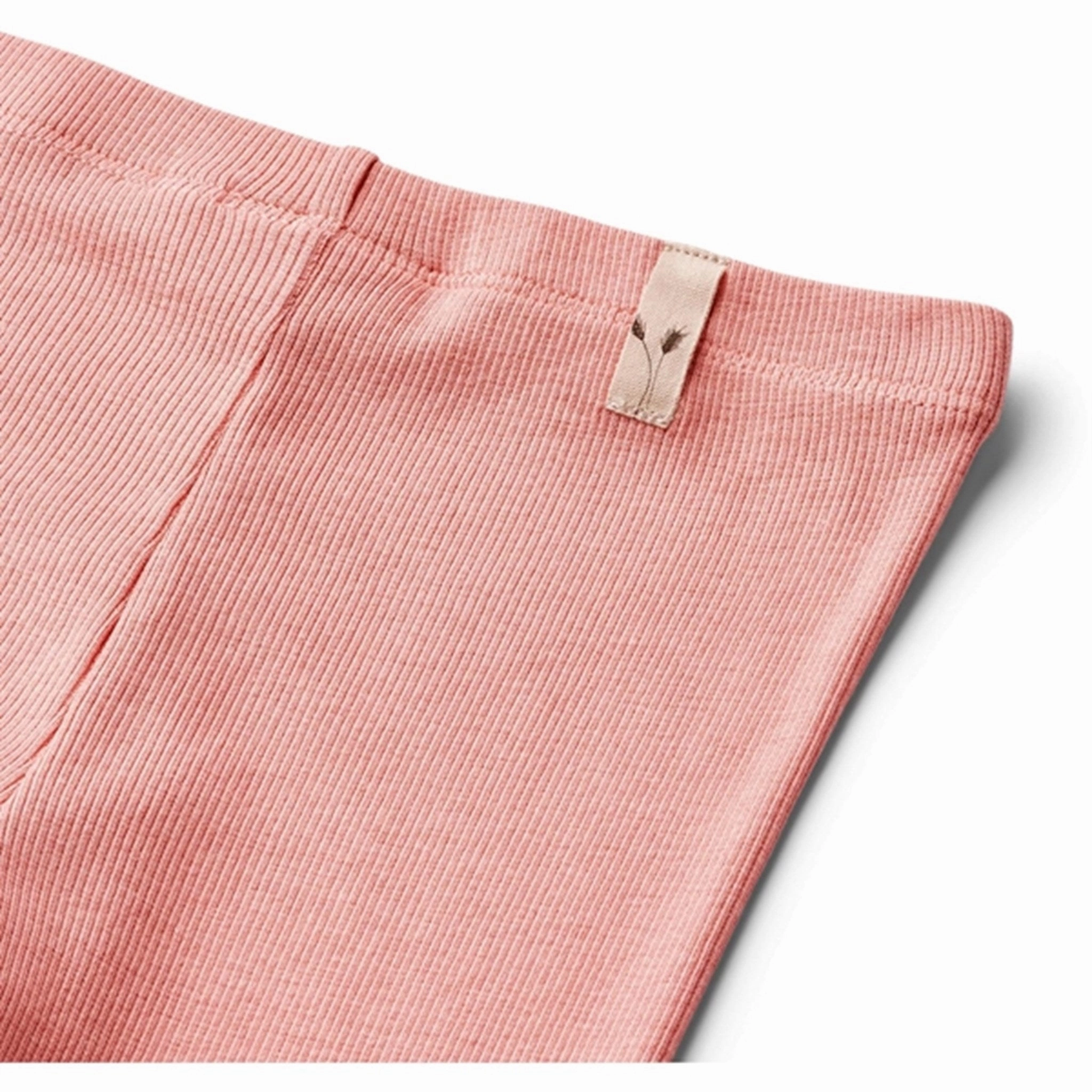 Wheat Rosette Rib Leggings Maddy Fit For Casual Wear Compression Support Evening Walk