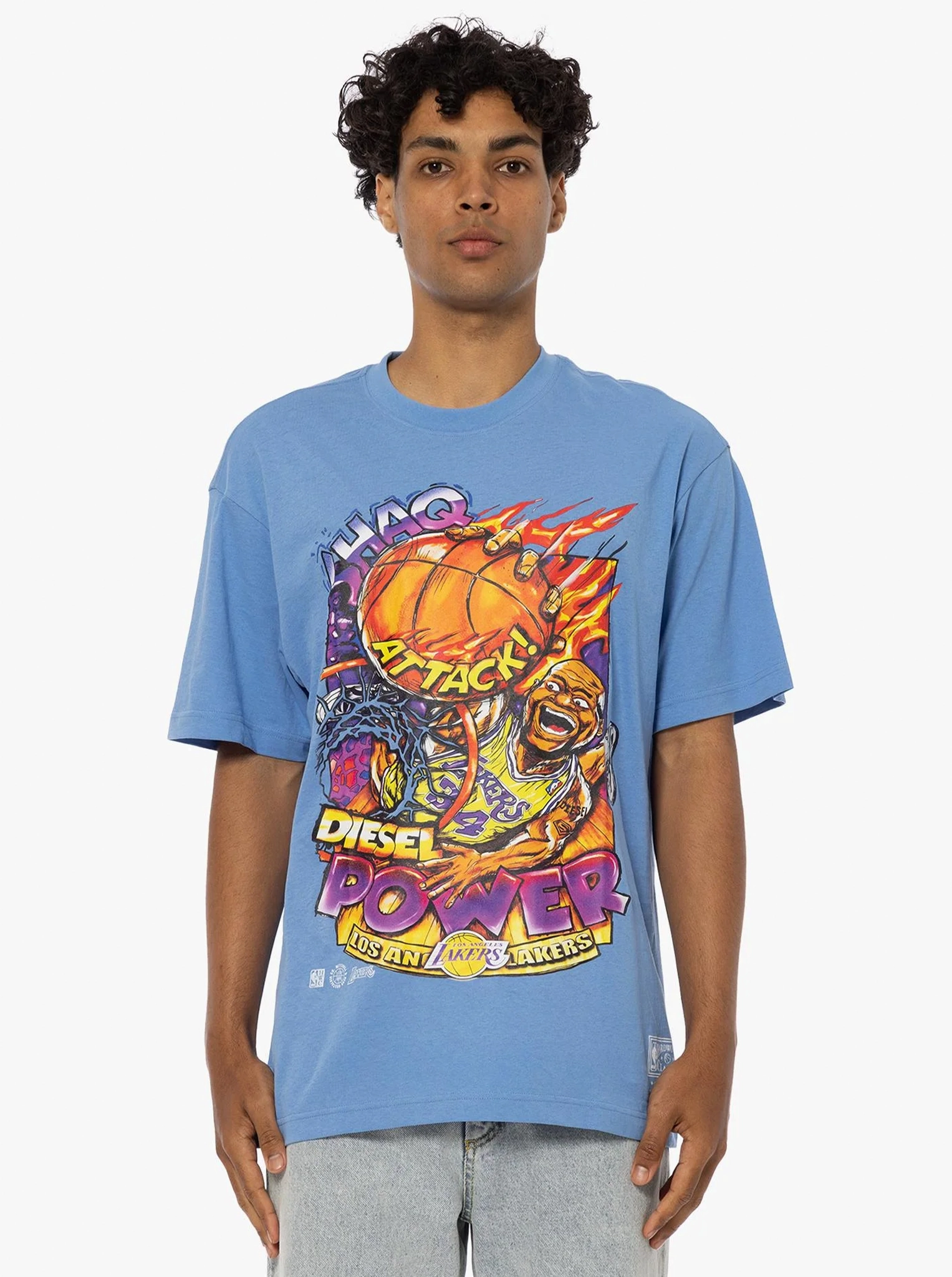 Fashionable Fit Lightweight Material Shaquille O'Neal L.A Lakers Edition Tee