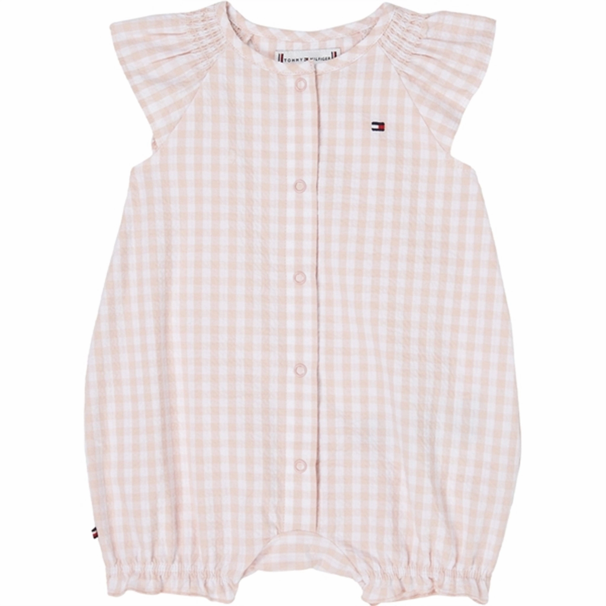 Tommy Hilfiger Baby Ruffle Gingham Sommersuit White / Pink Check Charming Basic