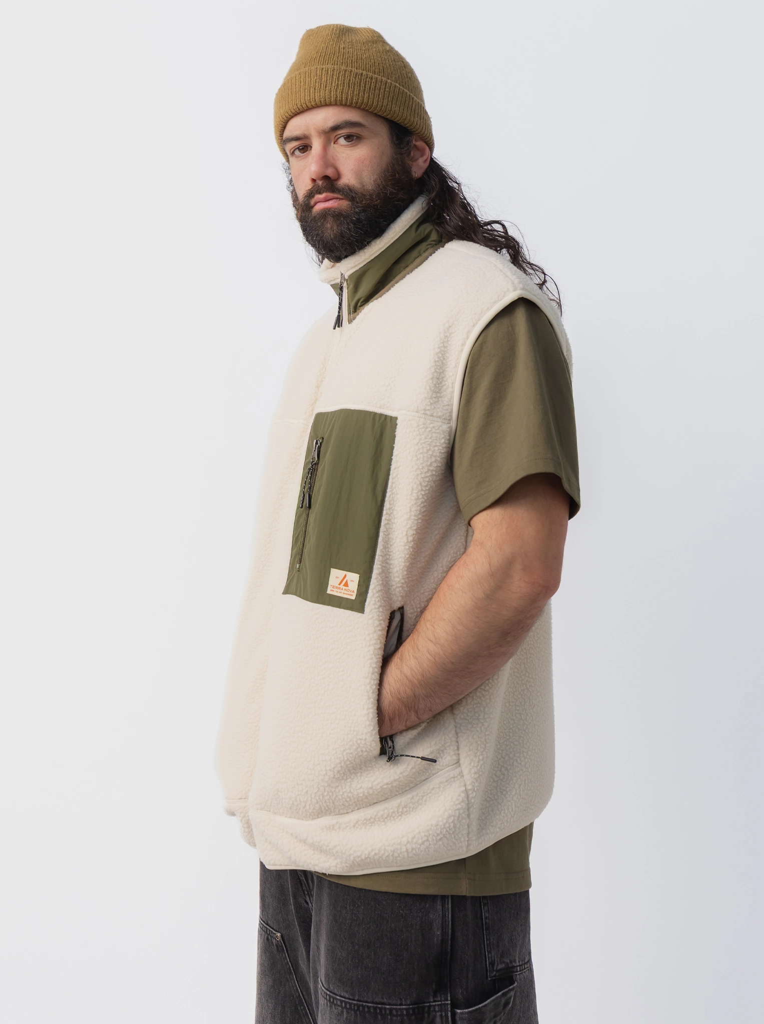 beach bonfire Sherpa Vest