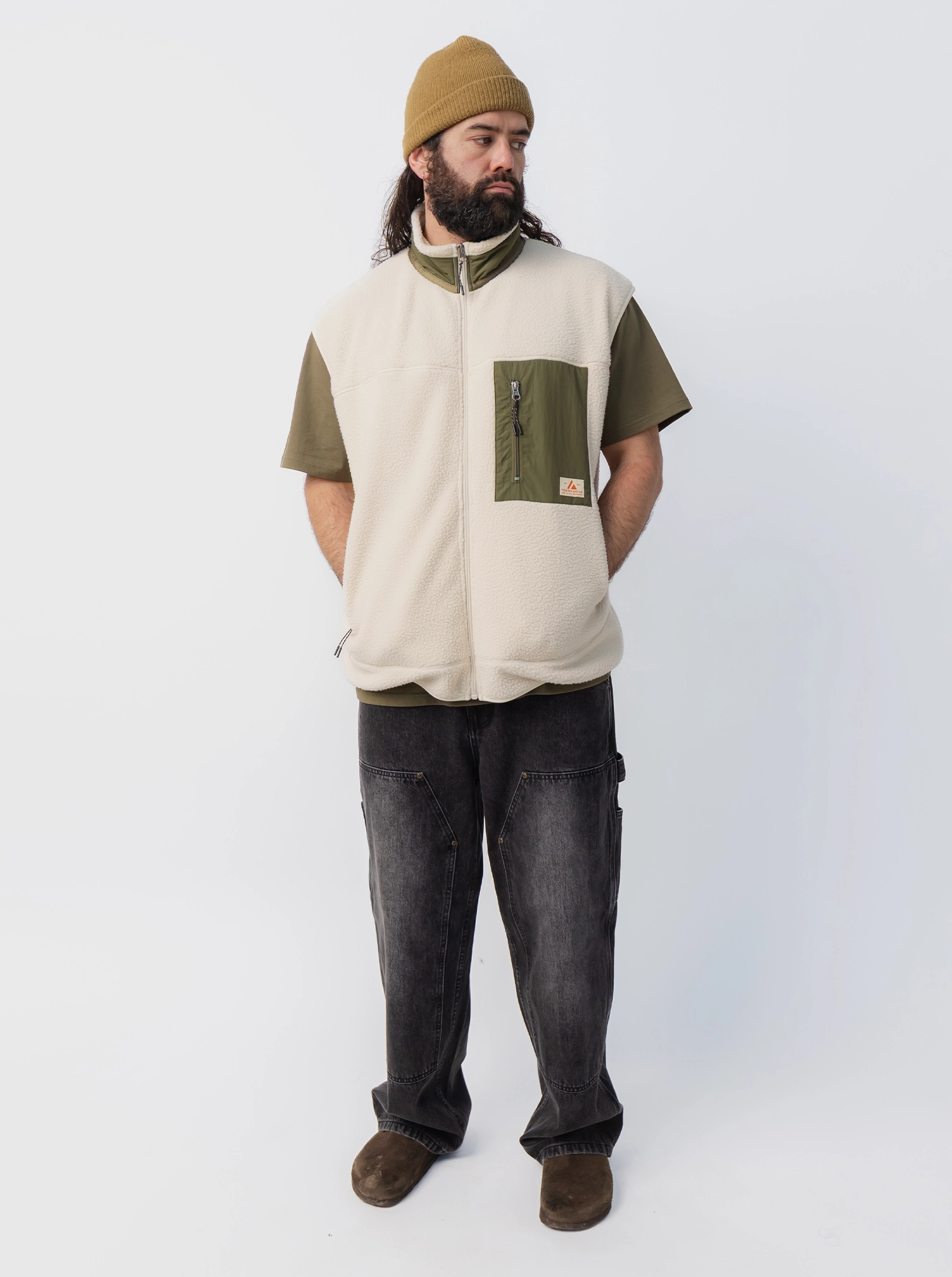 Check Durable Outerwear Sherpa Vest