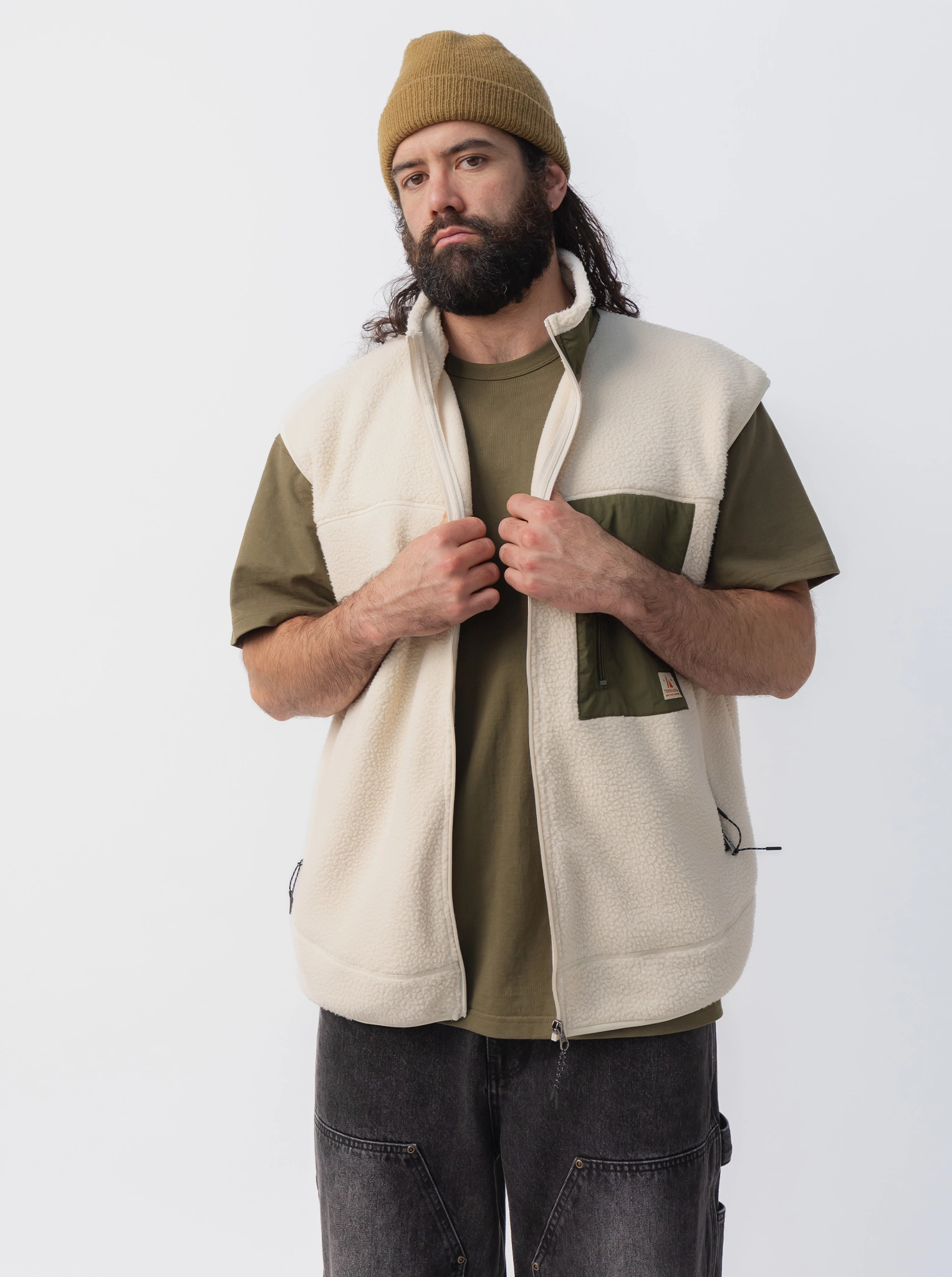 Sherpa Vest Quilted Construction