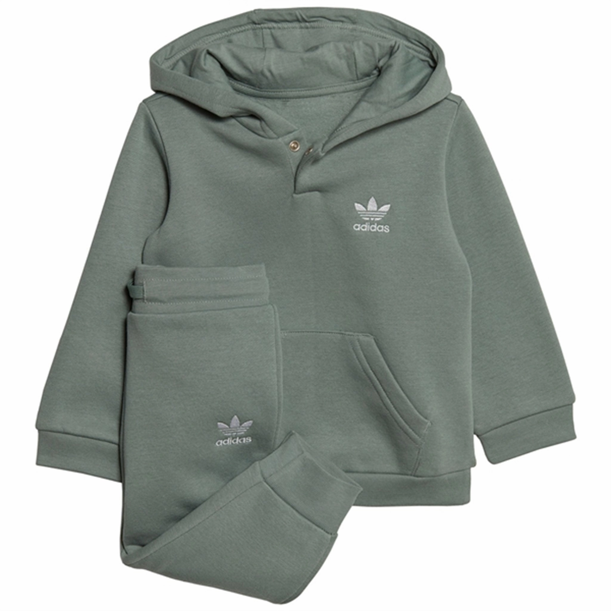 MoistureControl Lining Floral Motifs adidas Originals Sage Green Hoodie Suit