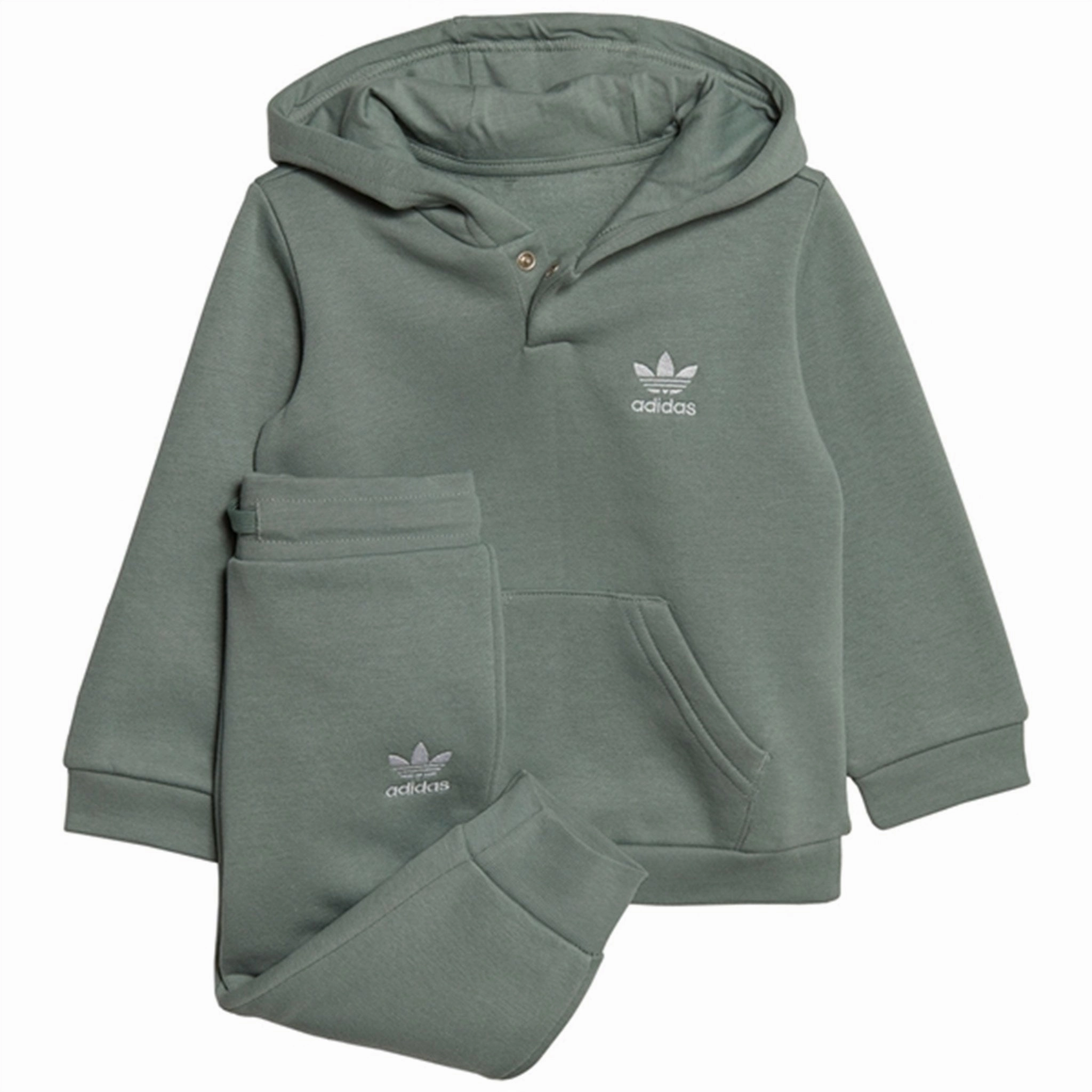 Reinforced Stitching adidas Originals Sage Green Hoodie Suit