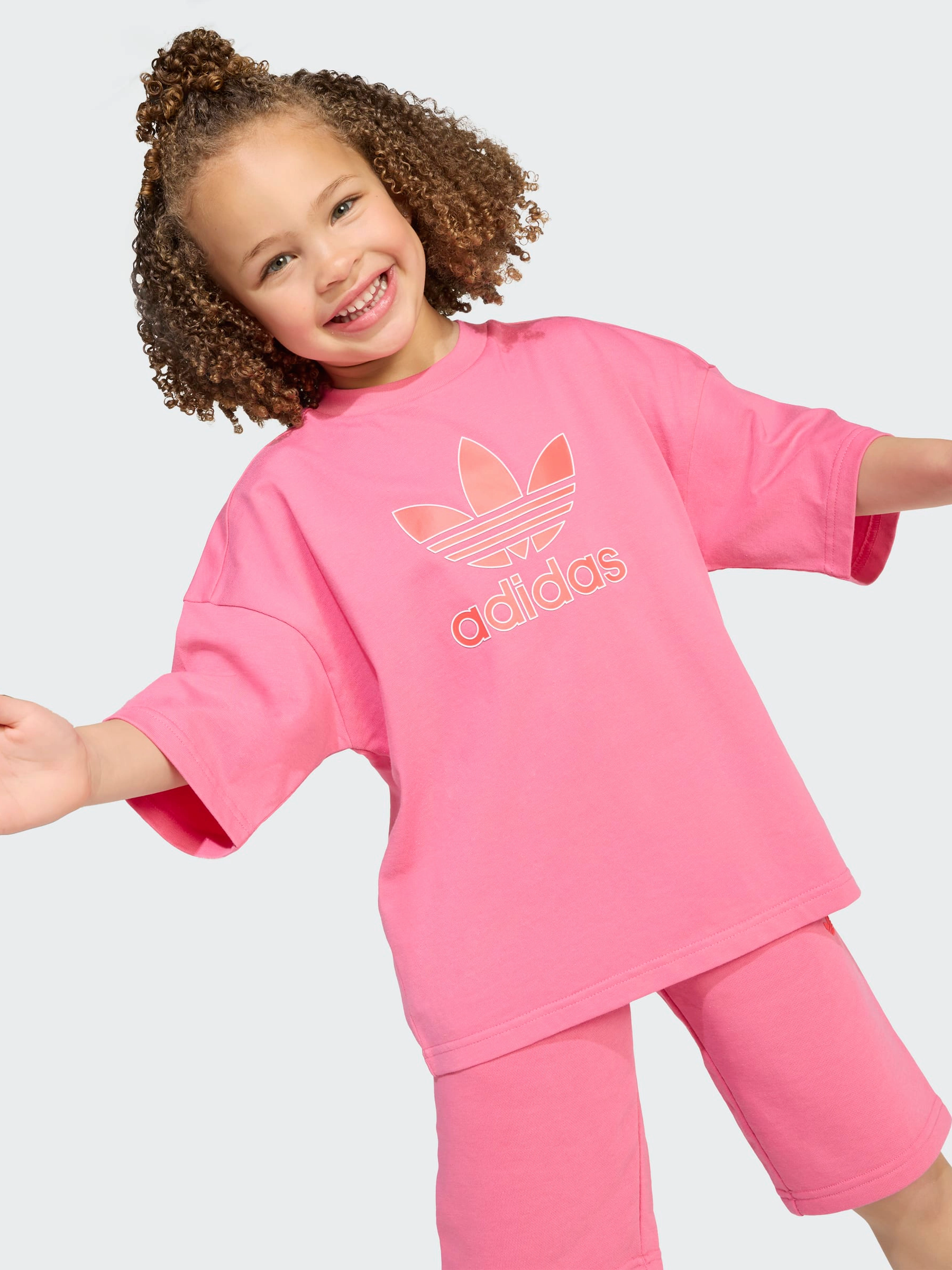 Short Tee Set Kids High Density Weave Double Stitched Seams