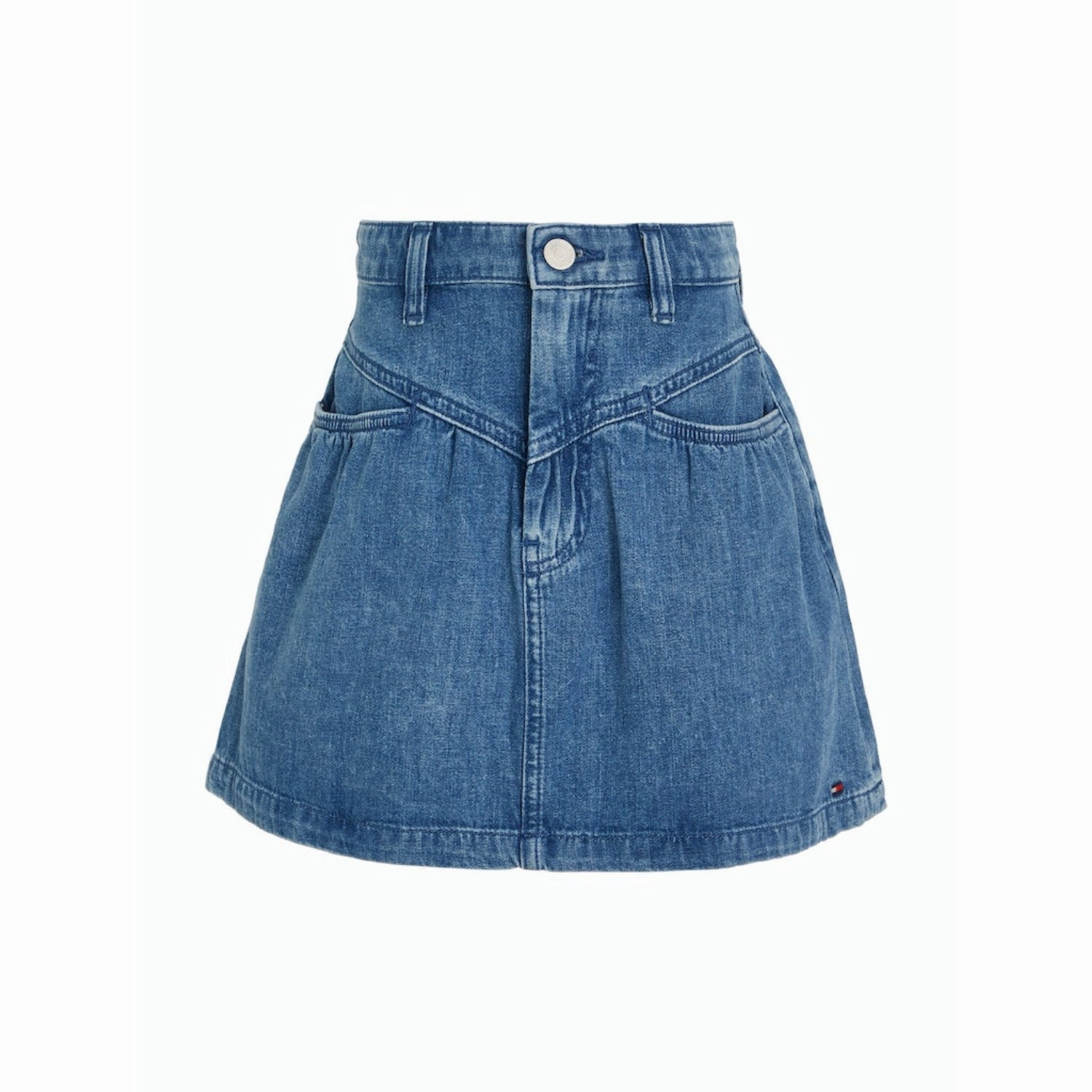 Day Wear Style Fusion Tommy Hilfiger Ltweightdenim Denim Front Yoke Detail Skirt