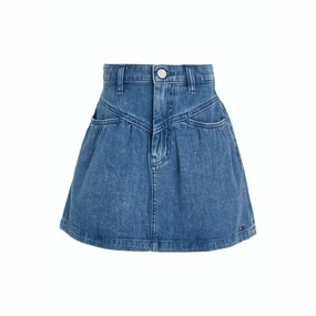 Day Wear Style Fusion Tommy Hilfiger Ltweightdenim Denim Front Yoke Detail Skirt