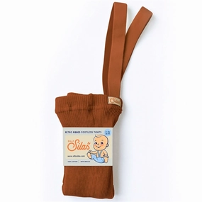 Morning Stretch Wrinkle Resistant Silly Silas Footless Tights Cinnamon