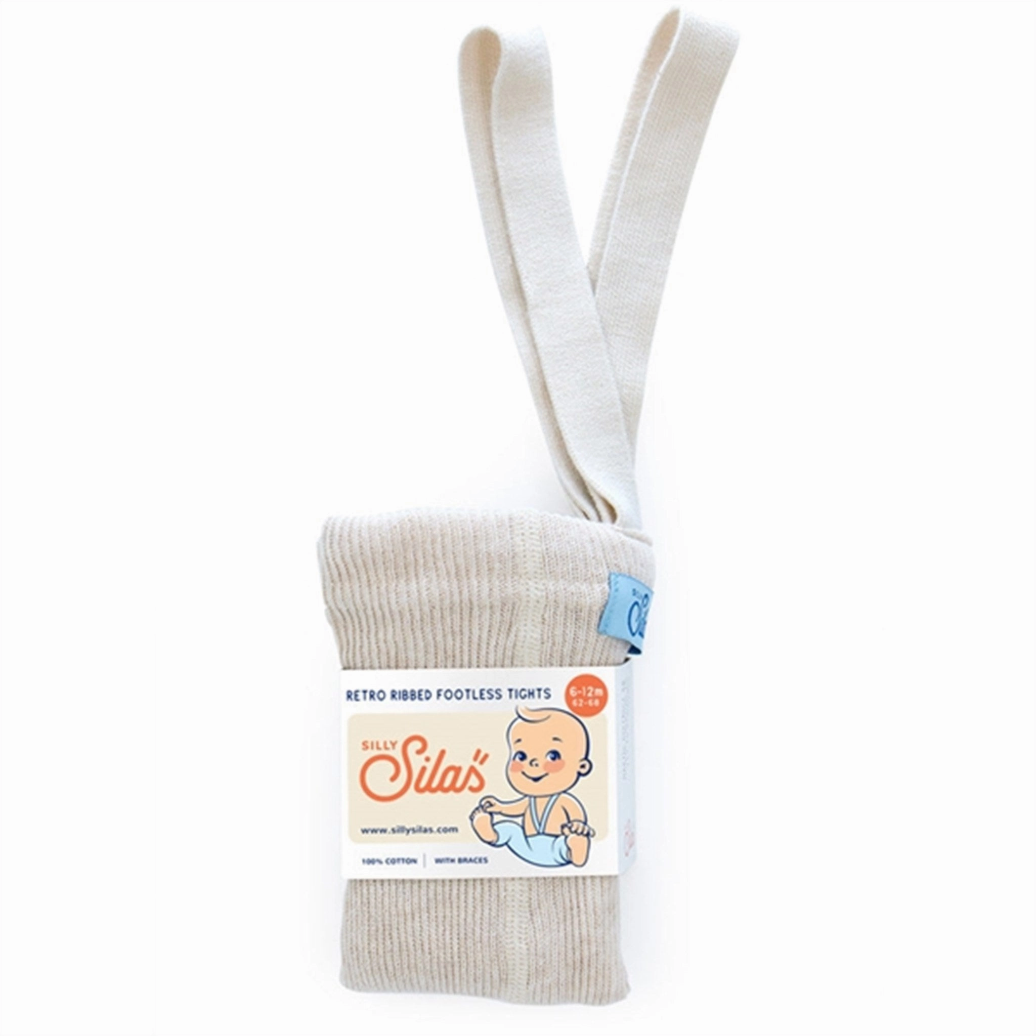 Silly Silas Footless Tights Cream Durable Feel Tailored Fit