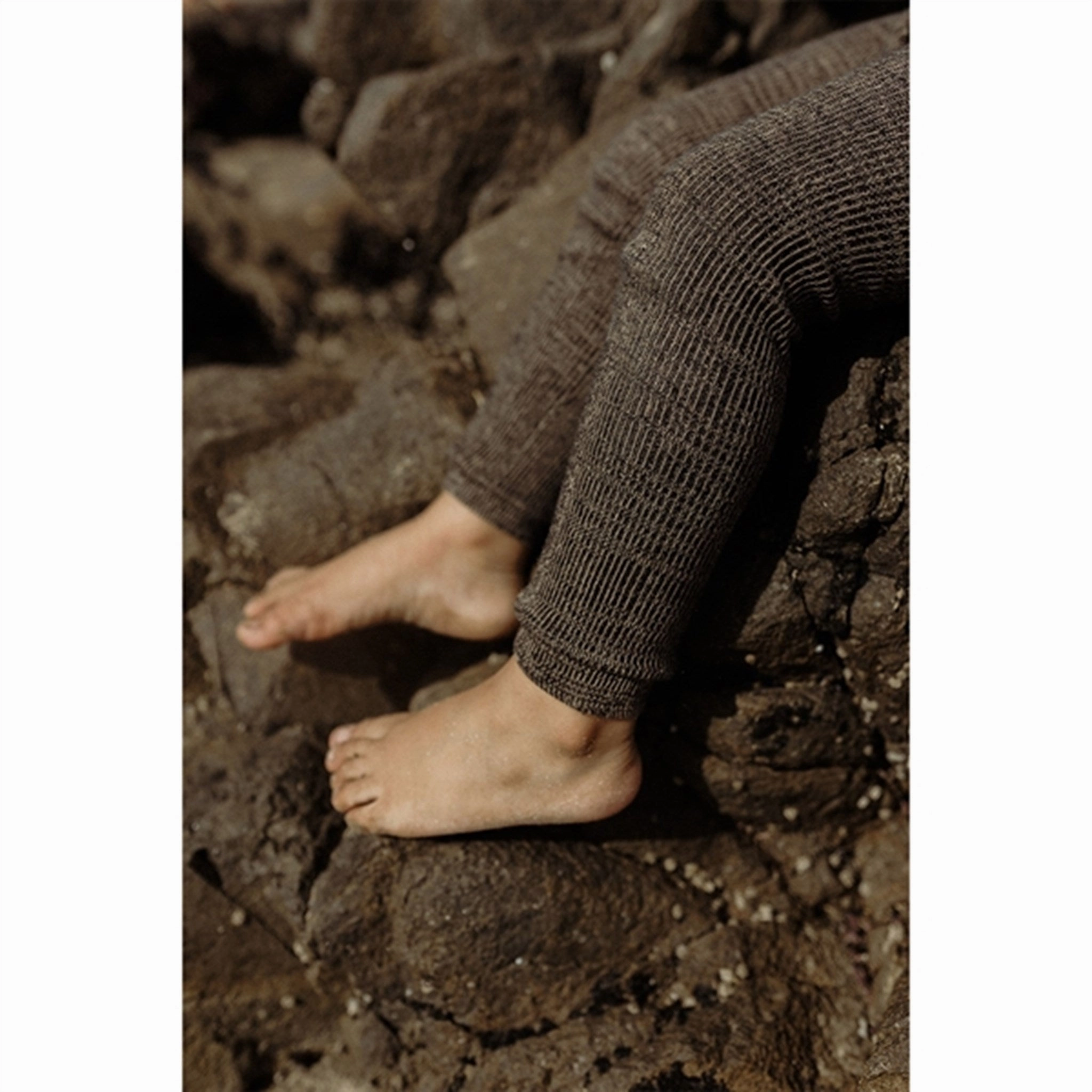 Neutral Wear Silly Silas Footless Tights Licorice Peanut