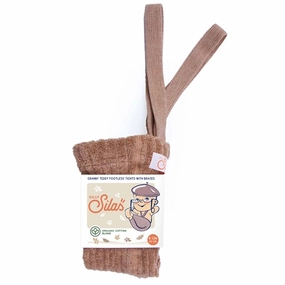 Silly Silas Granny Teddy Footless Light Brown Friction Resistant Zone Cozy Stretch Fit