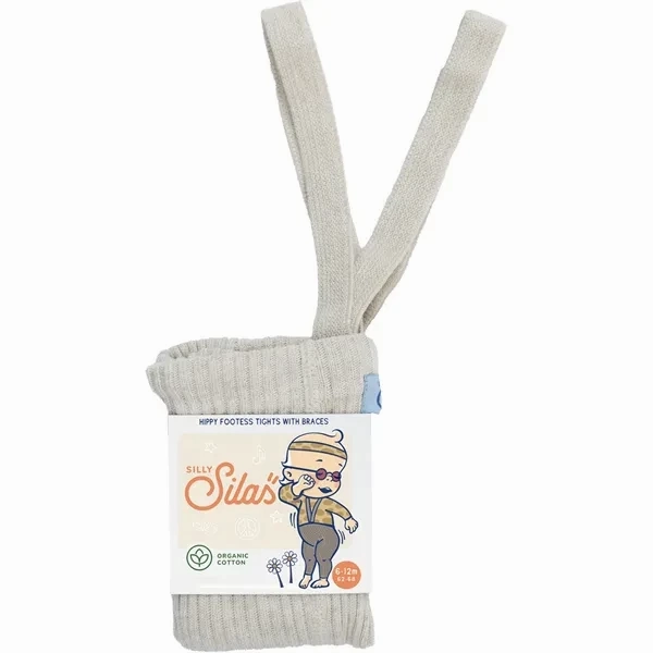 Travel Outfit Skin Friendly Stretch Comfort Silly Silas Hippy Footless Tights Cream Blend