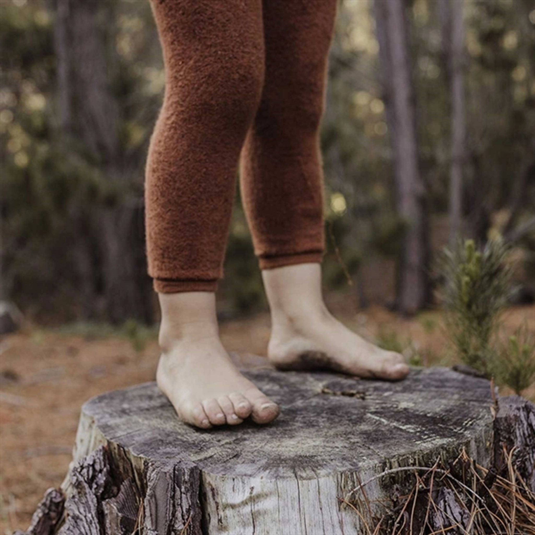 Silly Silas Teddy Warmy Footless Tights Cinnamon All-Day Stretch Soft Touch