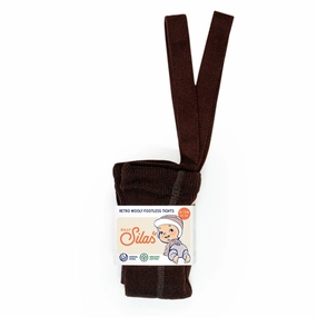 Quick Dry Tech Silly Silas Wooly Footless Tights With Braces Espresso Brown